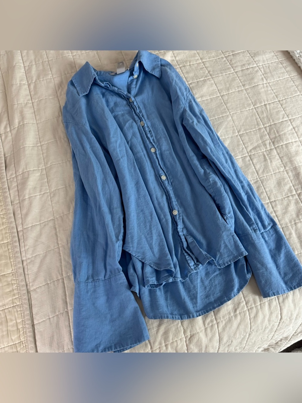 Oversized Linen Blend Shirt